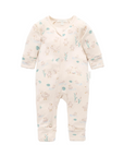 purebaby organic cotton baby growsuit romper goose
