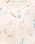 purebaby organic cotton baby growsuit romper goose