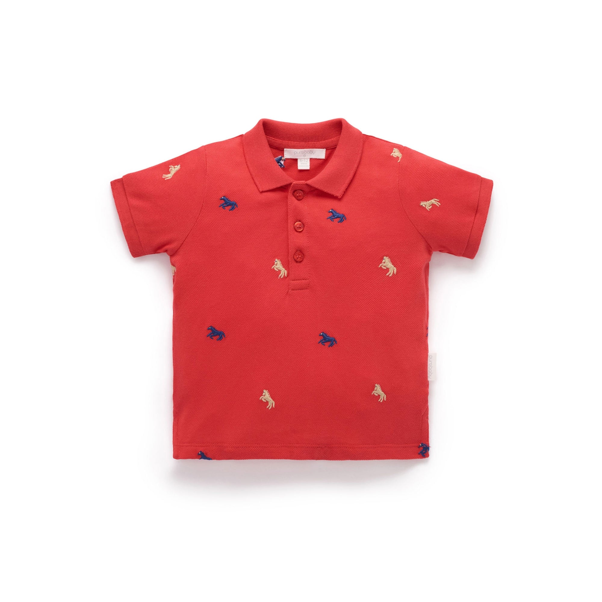 red polo shirt tee baby boy lunar new year festive