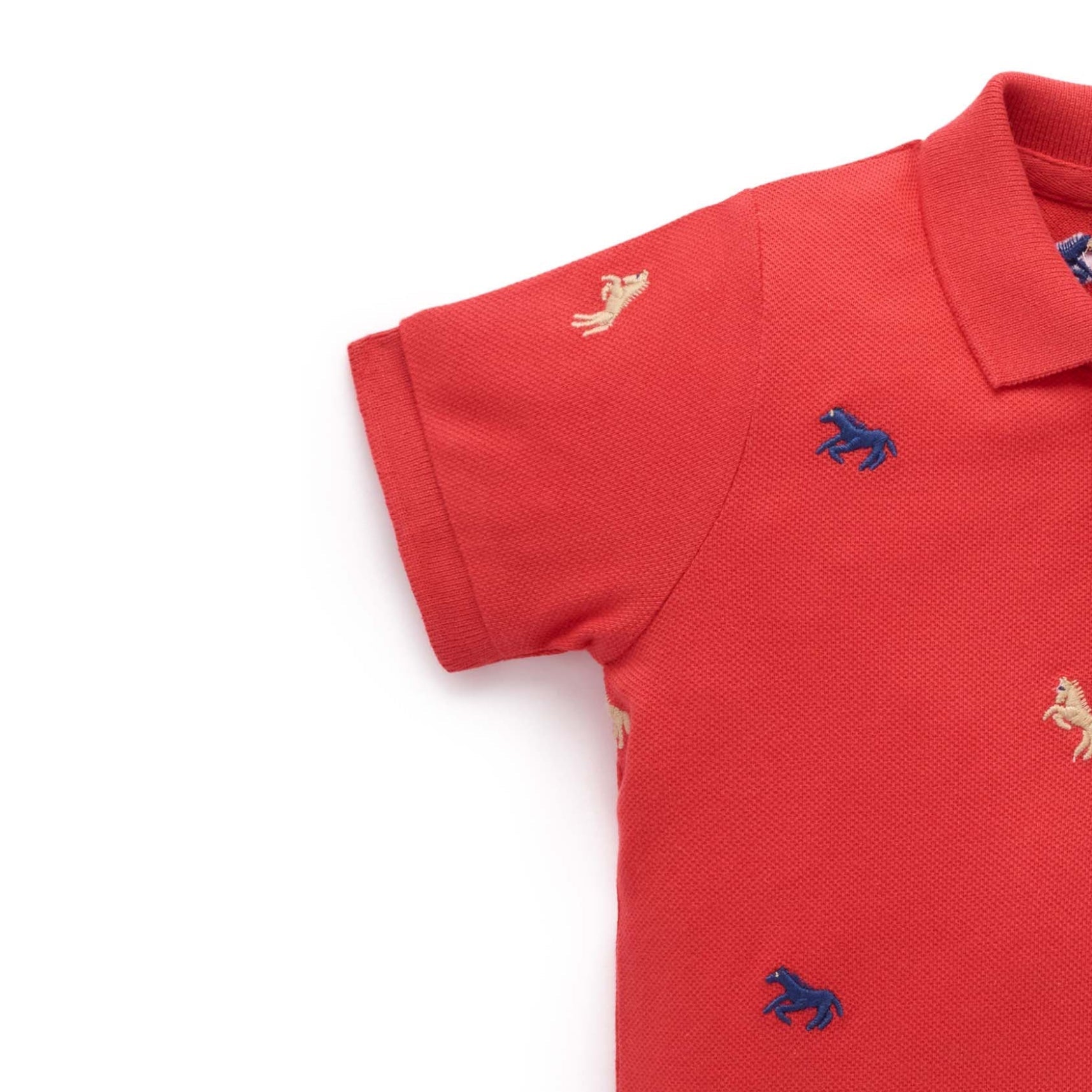red polo shirt tee baby boy lunar new year festive