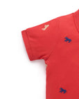 red polo shirt tee baby boy lunar new year festive