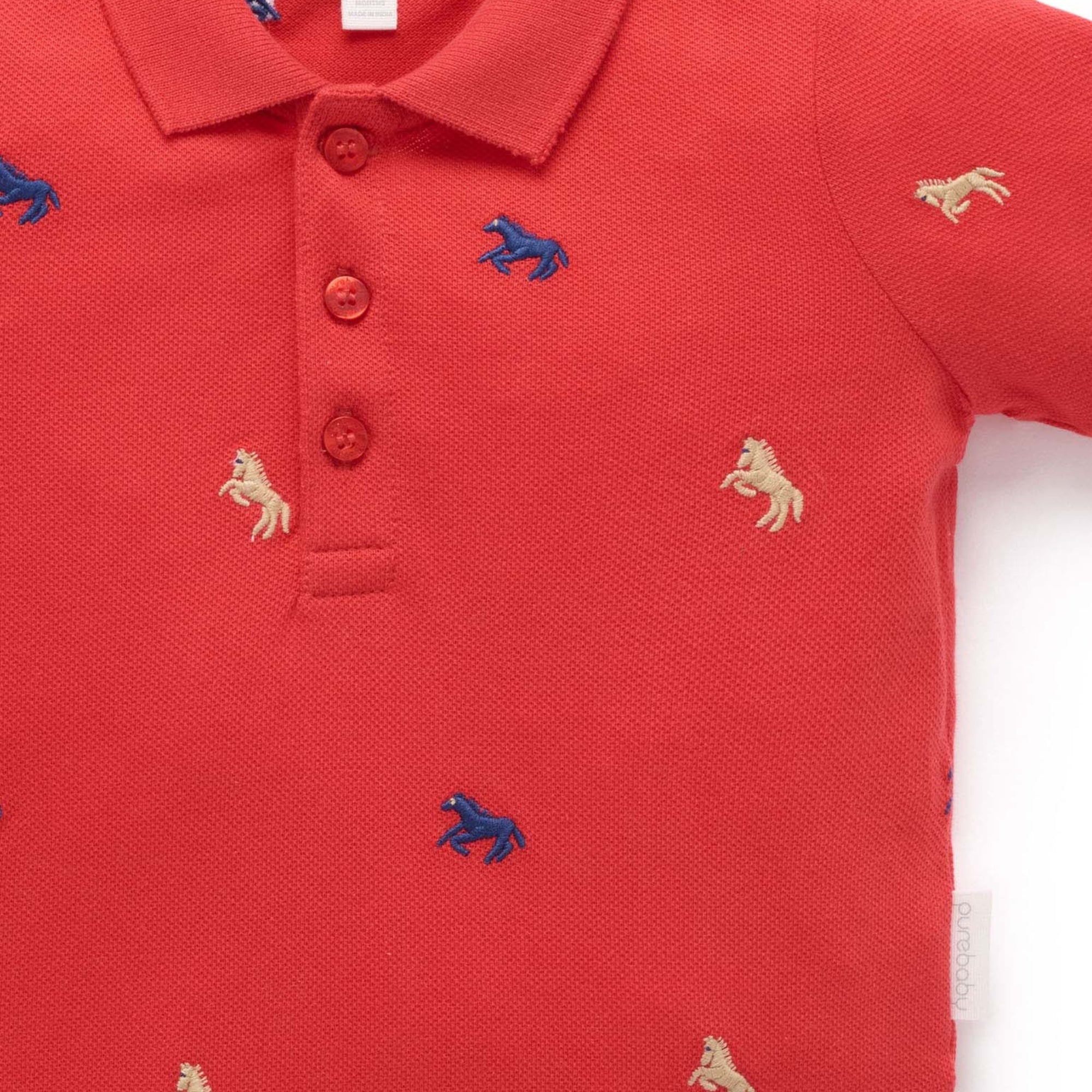 red polo shirt tee baby boy lunar new year festive
