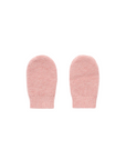 purebaby organic knitted mittens blush baby