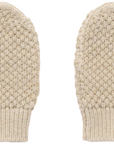 purebaby organic knitted mittens oatmeal baby