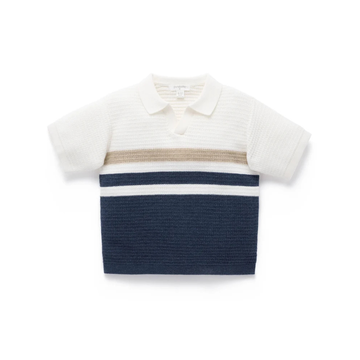 Navy Knitted Polo