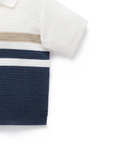 Navy Knitted Polo