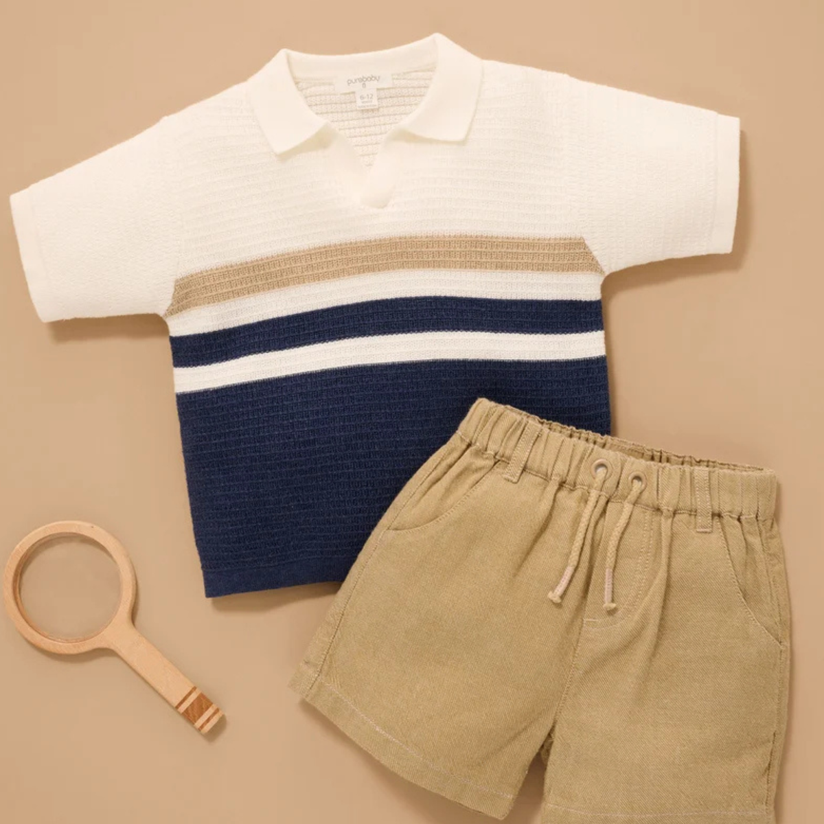 Navy Knitted Polo