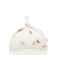 purebaby organic cotton newborn baby knot hat
