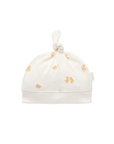 purebaby organic cotton newborn baby knot hat