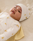 purebaby organic cotton newborn baby knot hat