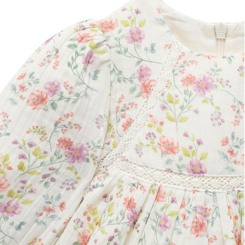 purebaby organic lavender dress baby girl