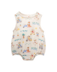 purebaby organic cotton baby romper crinkle bodysuit