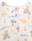 purebaby organic cotton baby romper crinkle bodysuit