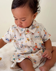 purebaby organic cotton baby kids clothes lets garden crinkle set