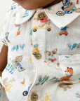 purebaby organic cotton baby kids clothes lets garden crinkle set