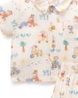purebaby organic cotton baby kids clothes lets garden crinkle set