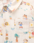 purebaby organic cotton baby kids clothes lets garden crinkle set