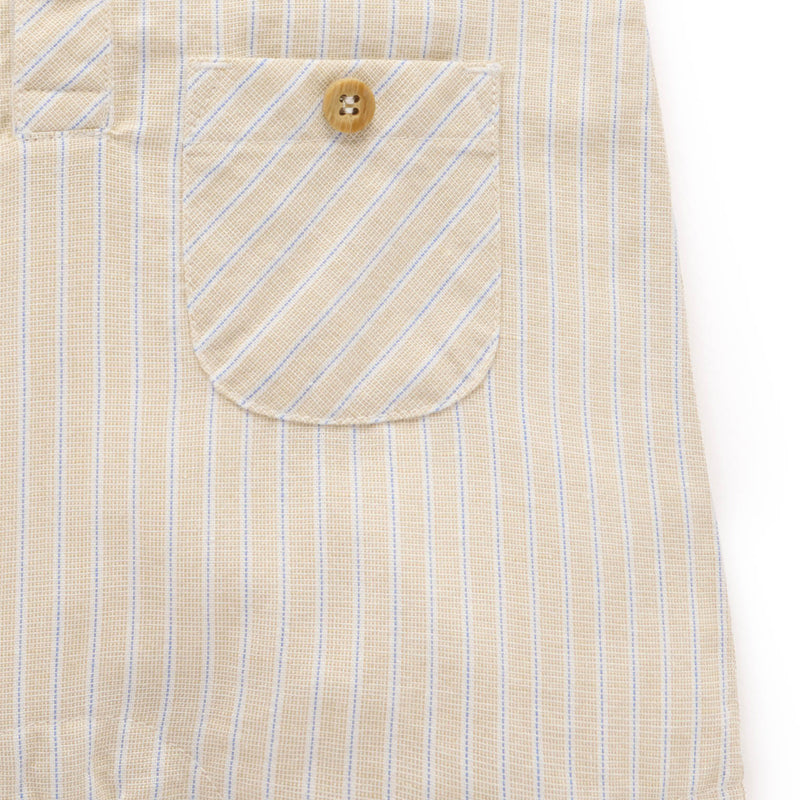 purebaby organic baby boy clothes brown linen blend romper kids