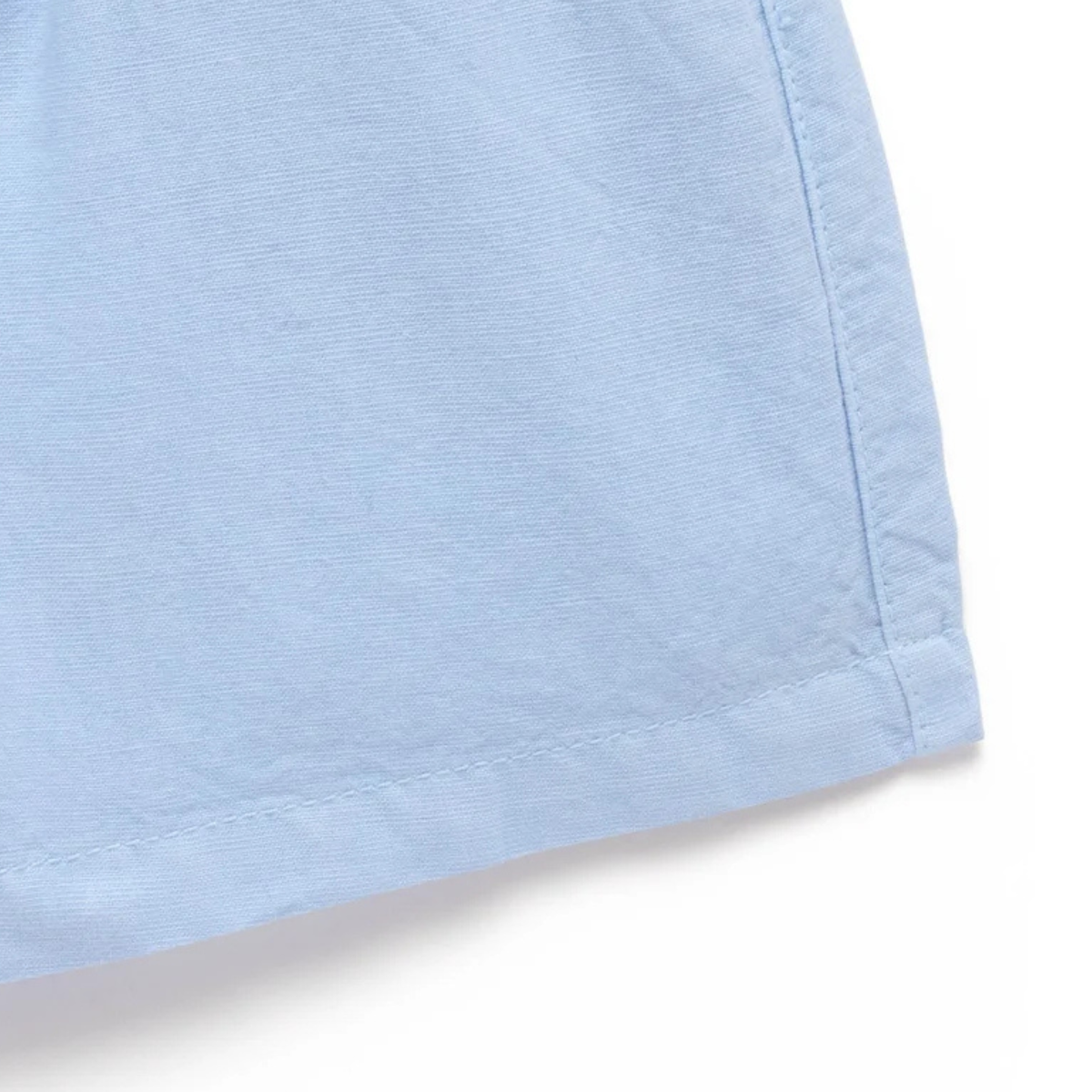 purebaby organic baby shorts bluebell linen blend shorts