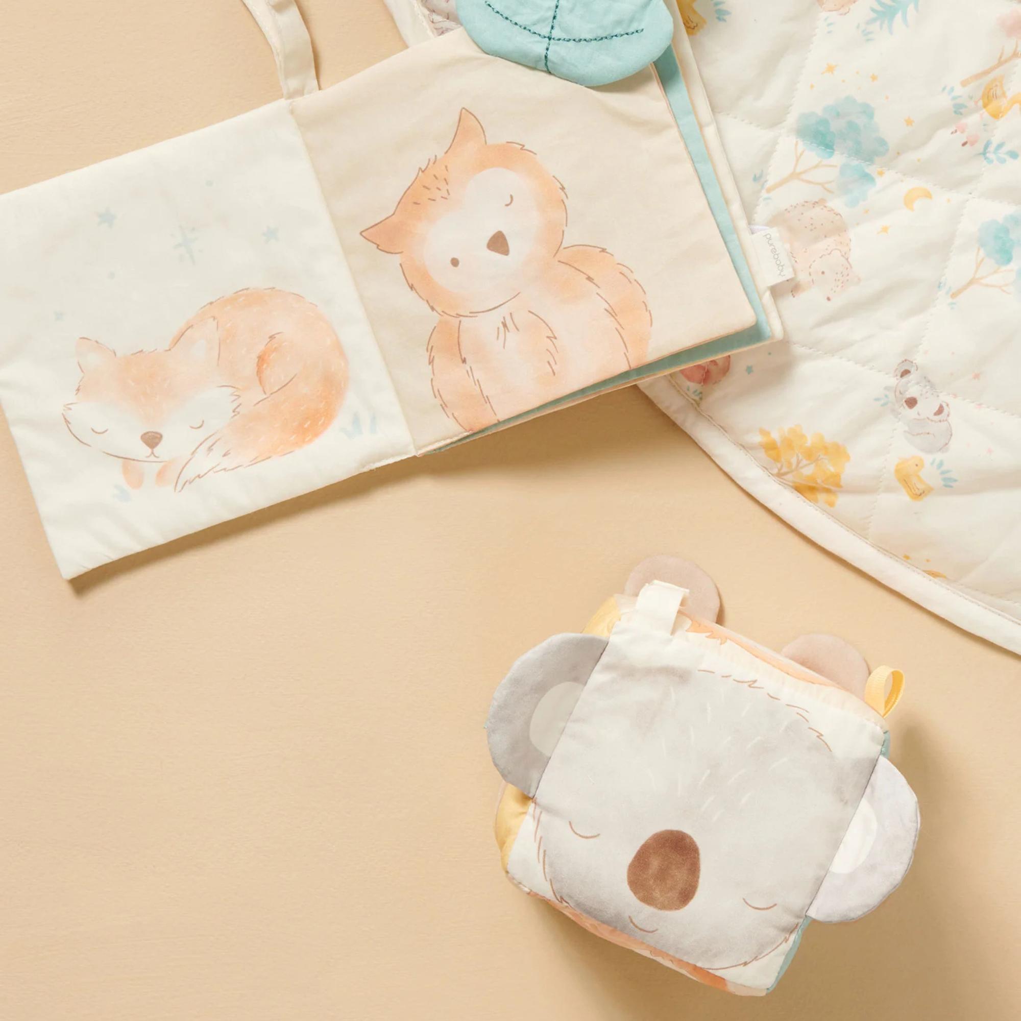 purebaby sensory book baby toy