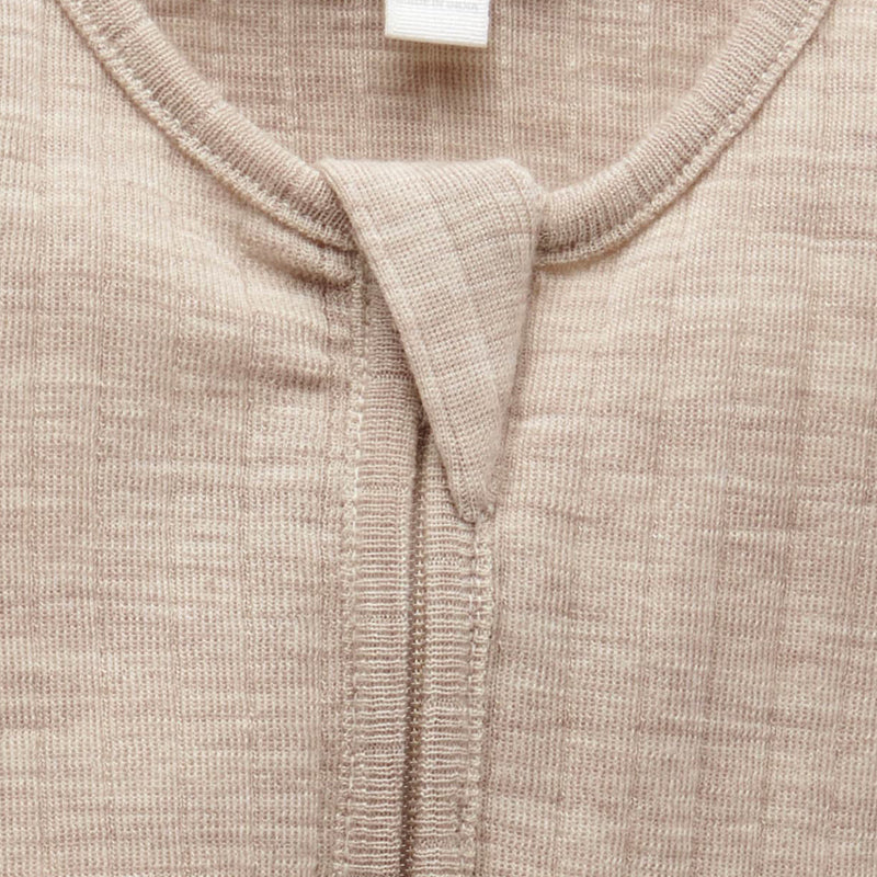 Merino Wool Growsuit in Beige