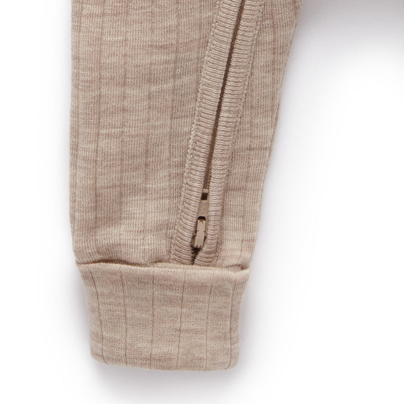 Merino Wool Growsuit in Beige