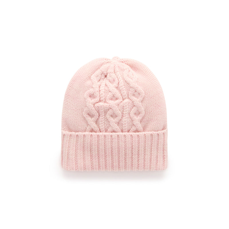 purebaby organic merino wool hat apricot baby