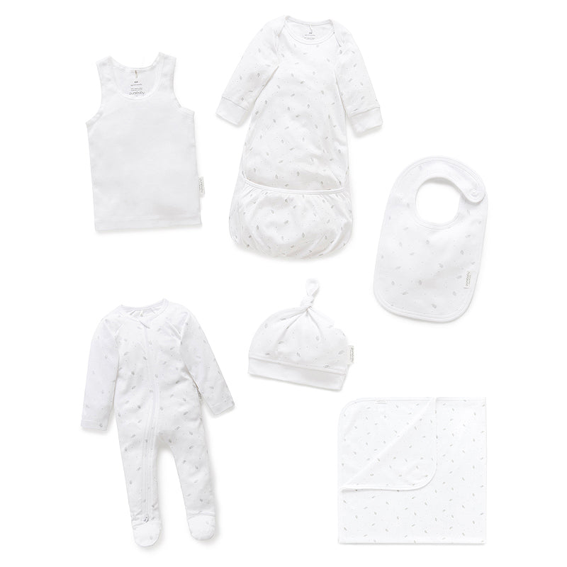 Newborn Hospital Pack | Grey Leaf