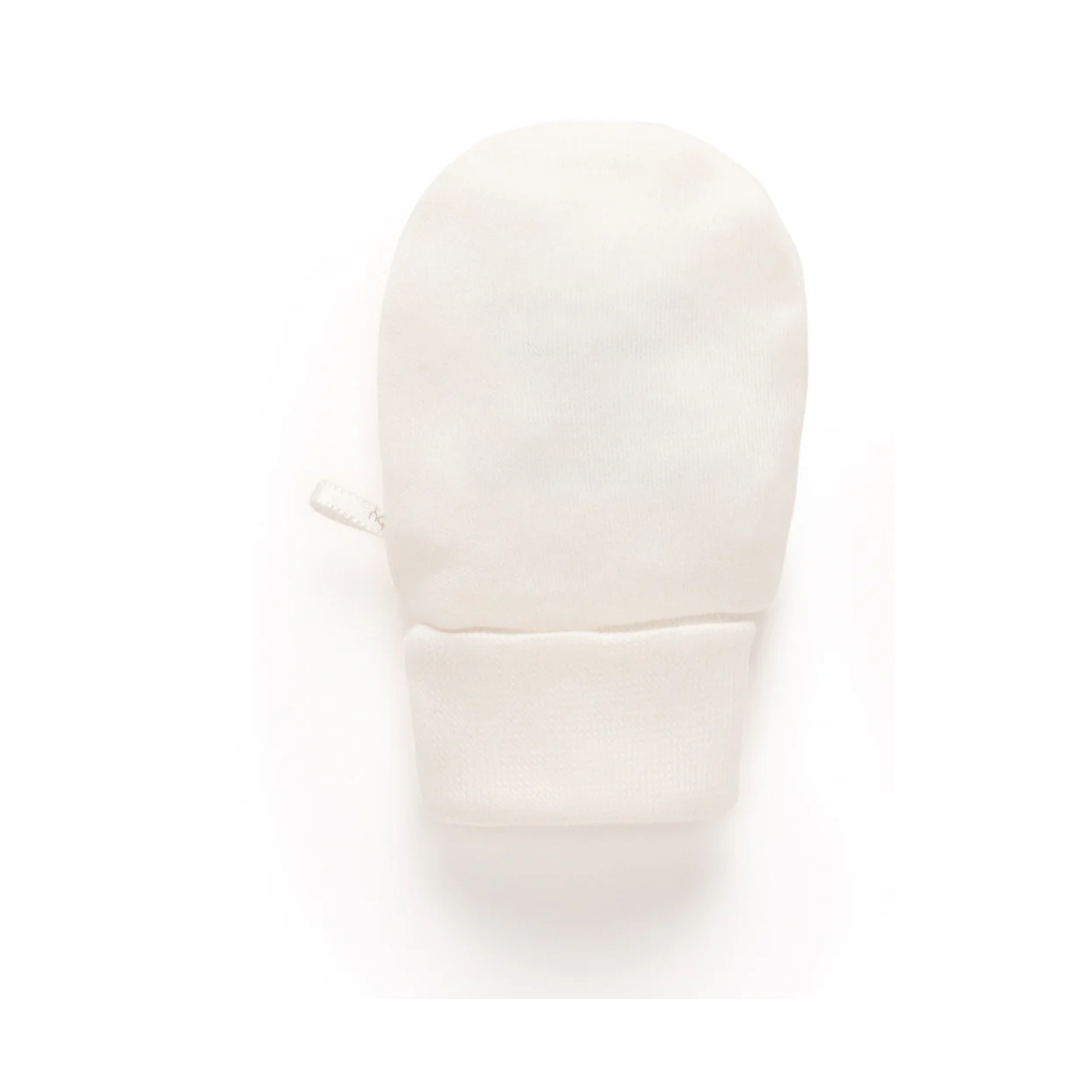 purebaby organic cotton newborn mittens vanilla