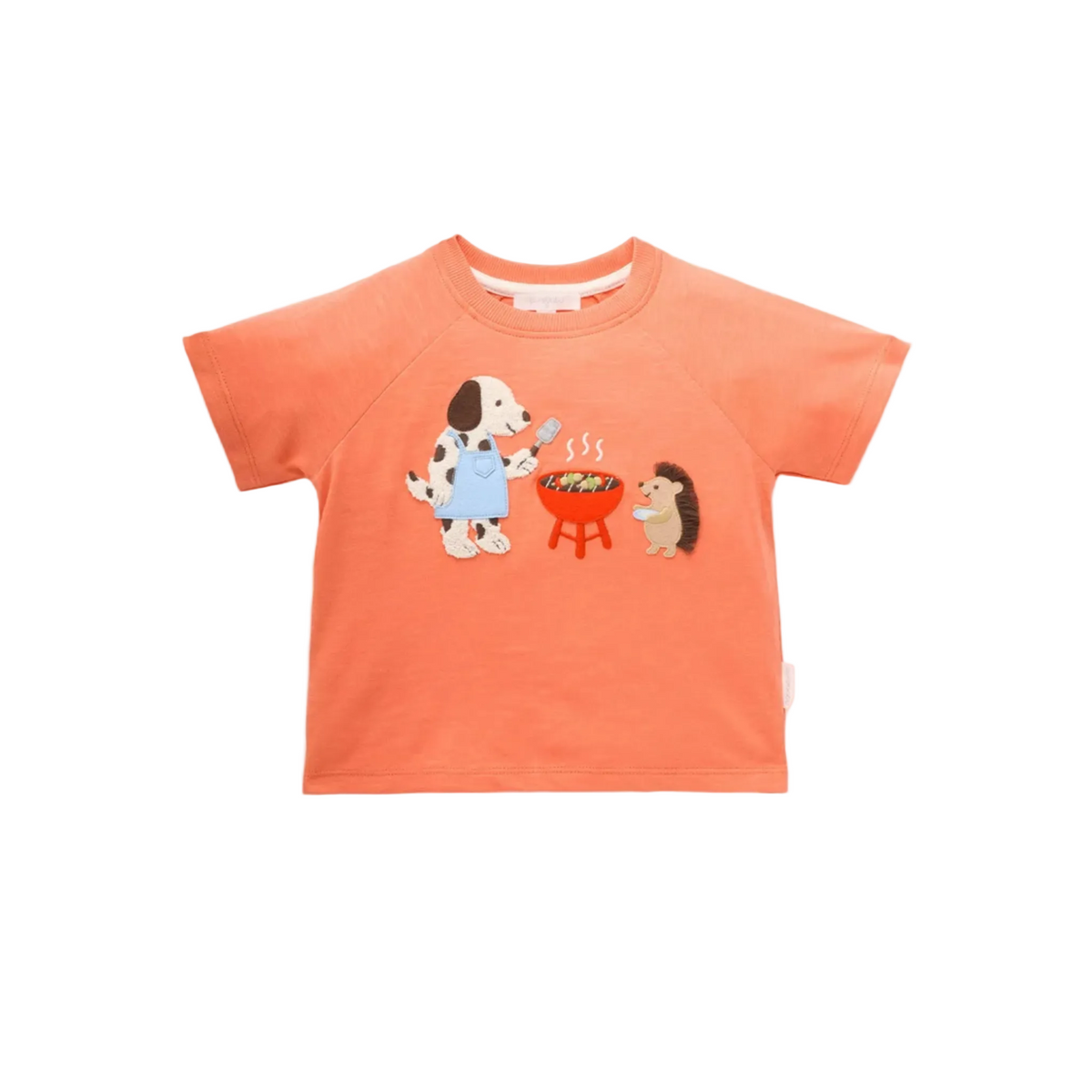 purebaby organic cotton baby kids clothes bbq relaxed tee
