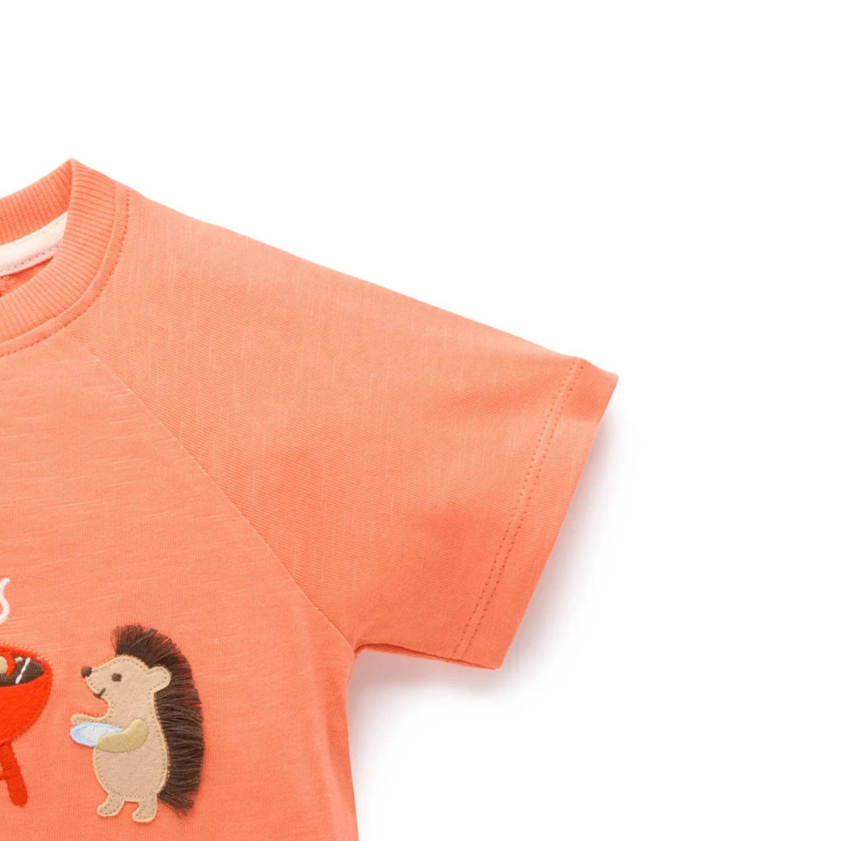 purebaby organic cotton baby kids clothes bbq relaxed tee