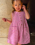 purebaby organic cotton floral jumpsuit girls