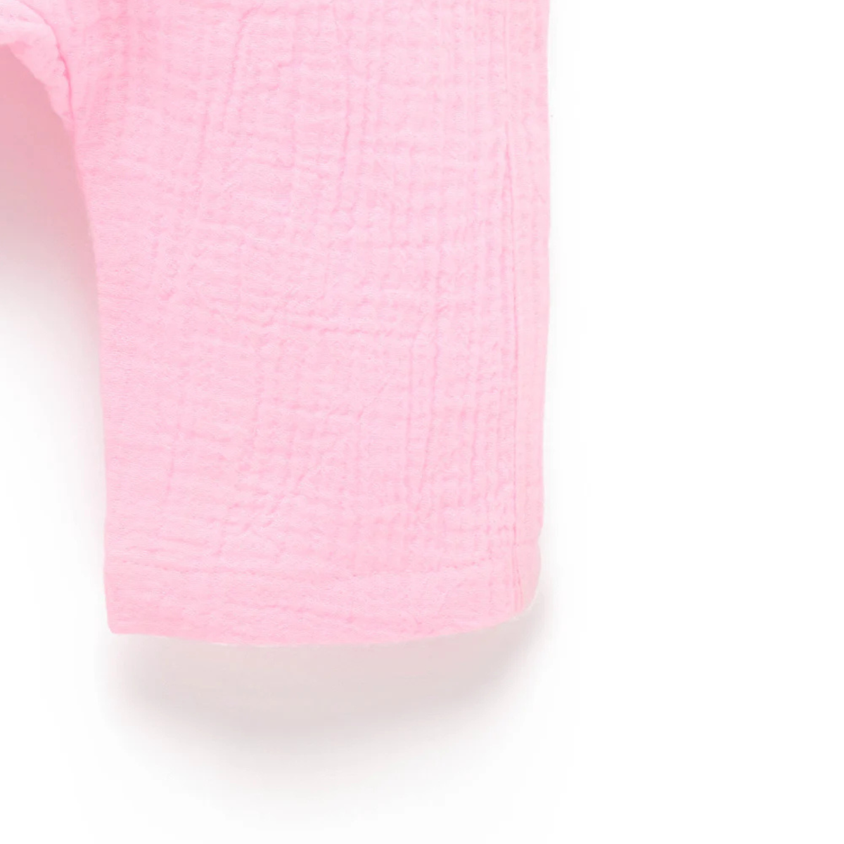 purebaby organic cotton muslin baby pants pink