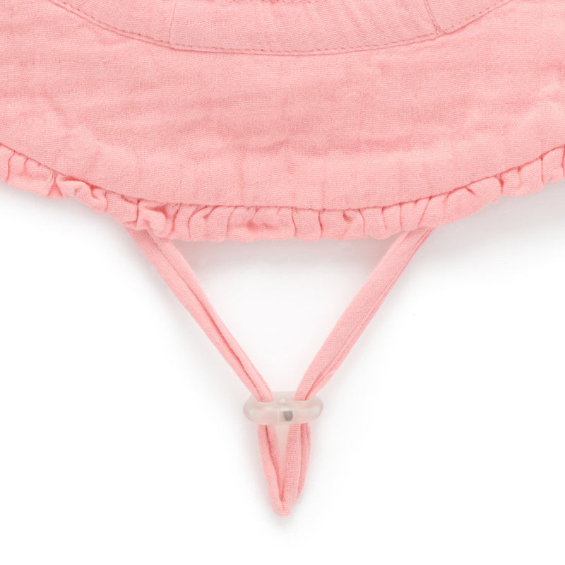 purebaby organic baby hat pink ruffle sun hat kids