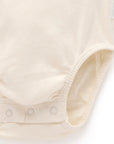 purebaby organic pointelle ruffle short sleeve bodysuit baby clothes