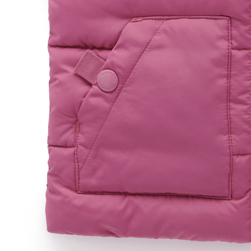 Puffer Vest in Quartz Pink