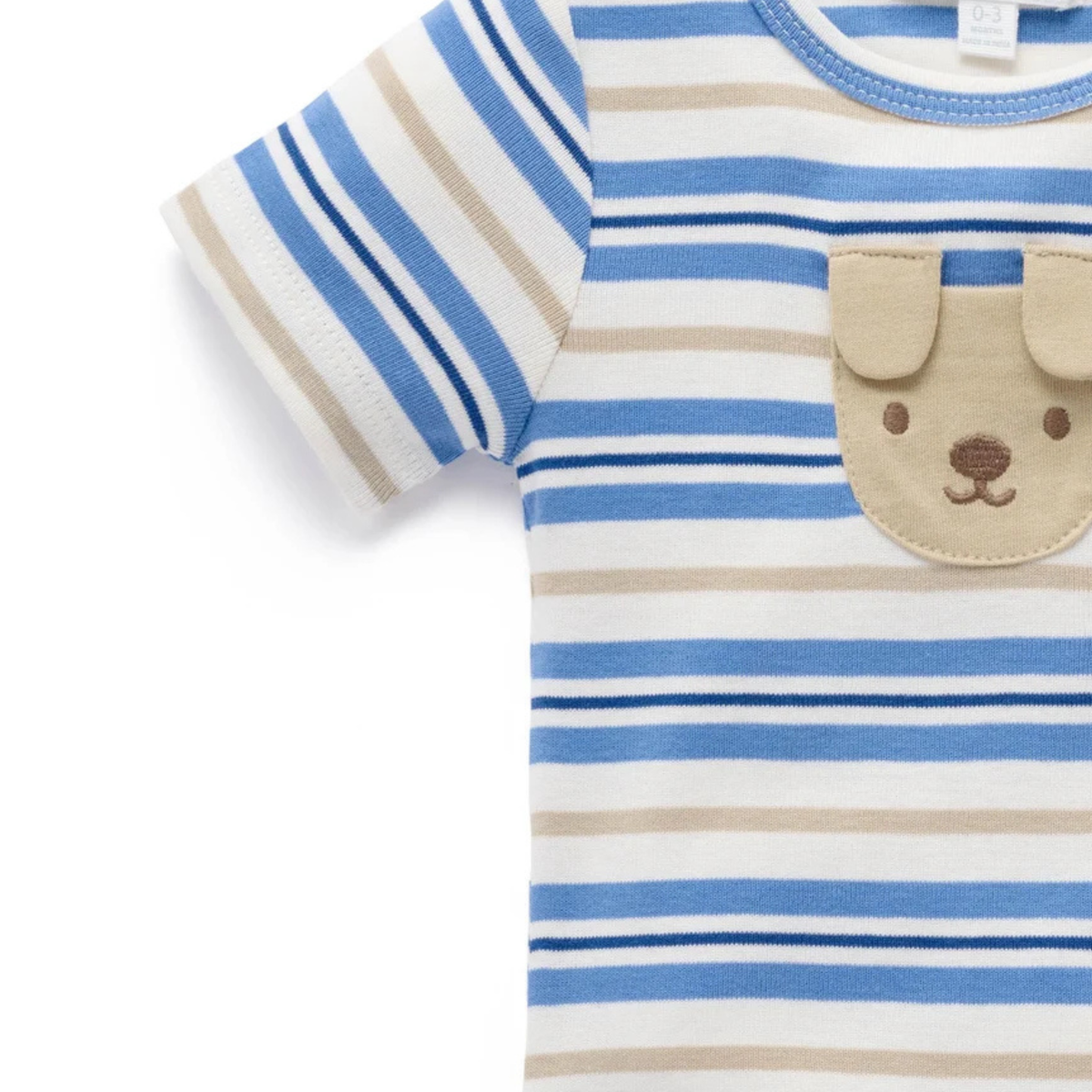 purebaby organic cotton baby clothes puppy bodysuit baby boy
