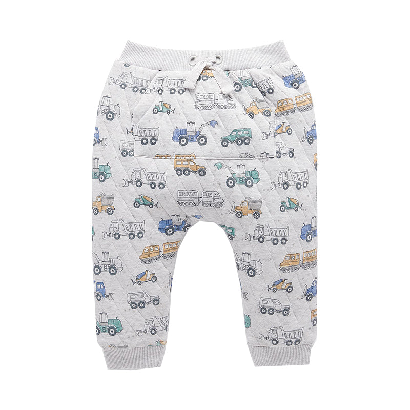 purebaby organic quilted slouchy track pants snow vehicle baby winter pants