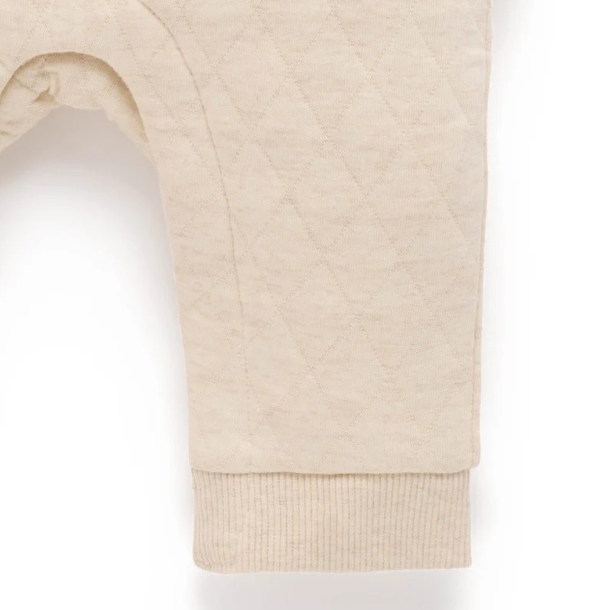 purebaby organic quilted track growsuit wheat bear organic cotton baby clothes travel
