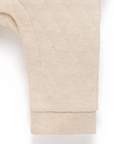 purebaby organic quilted track growsuit wheat bear organic cotton baby clothes travel