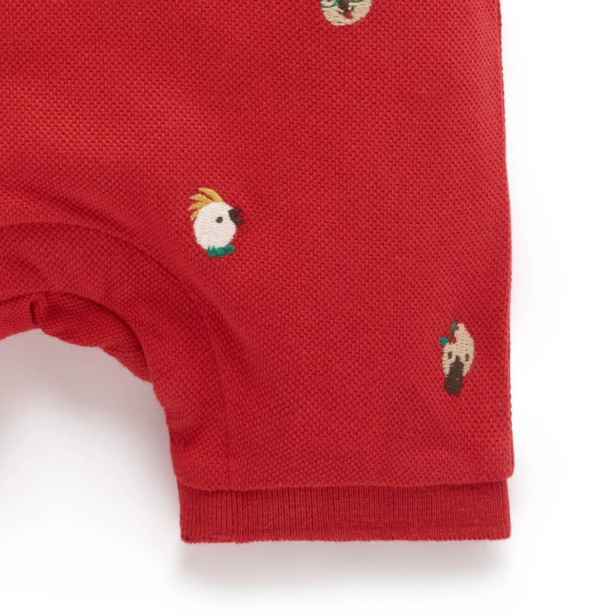 purebaby organic baby clothes christmas polo growsuit