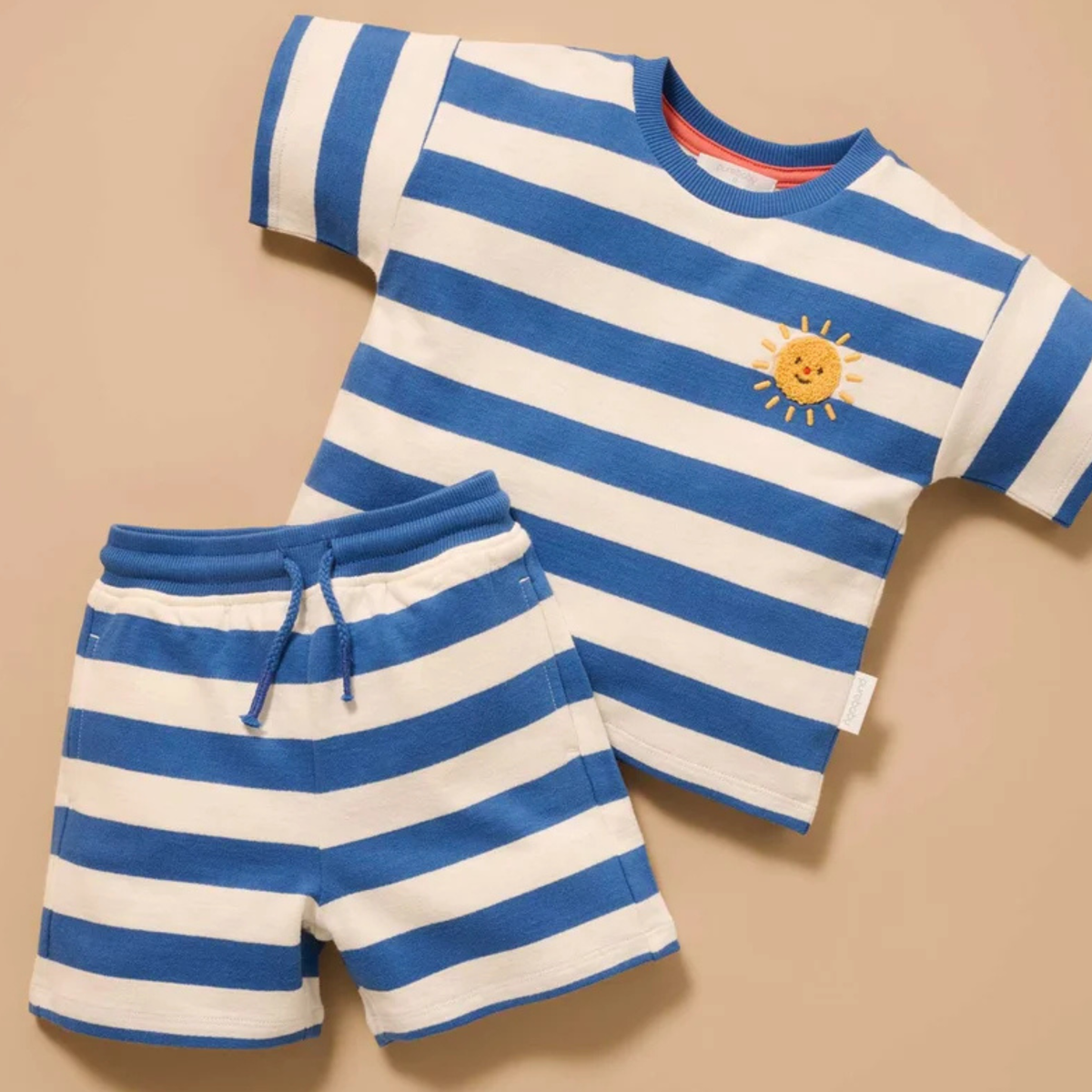 purebaby organic cotton baby kids clothes relaxed resort set