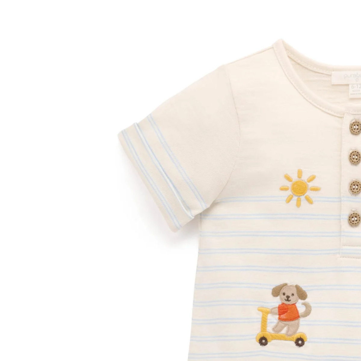 purebaby organic cotton baby clothes resort growsuit