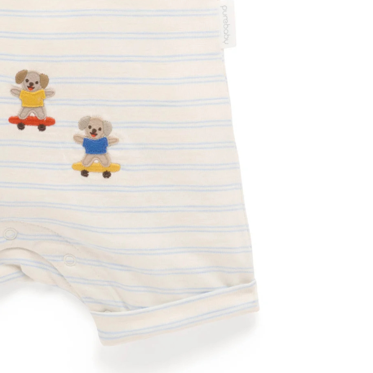 purebaby organic cotton baby clothes resort growsuit