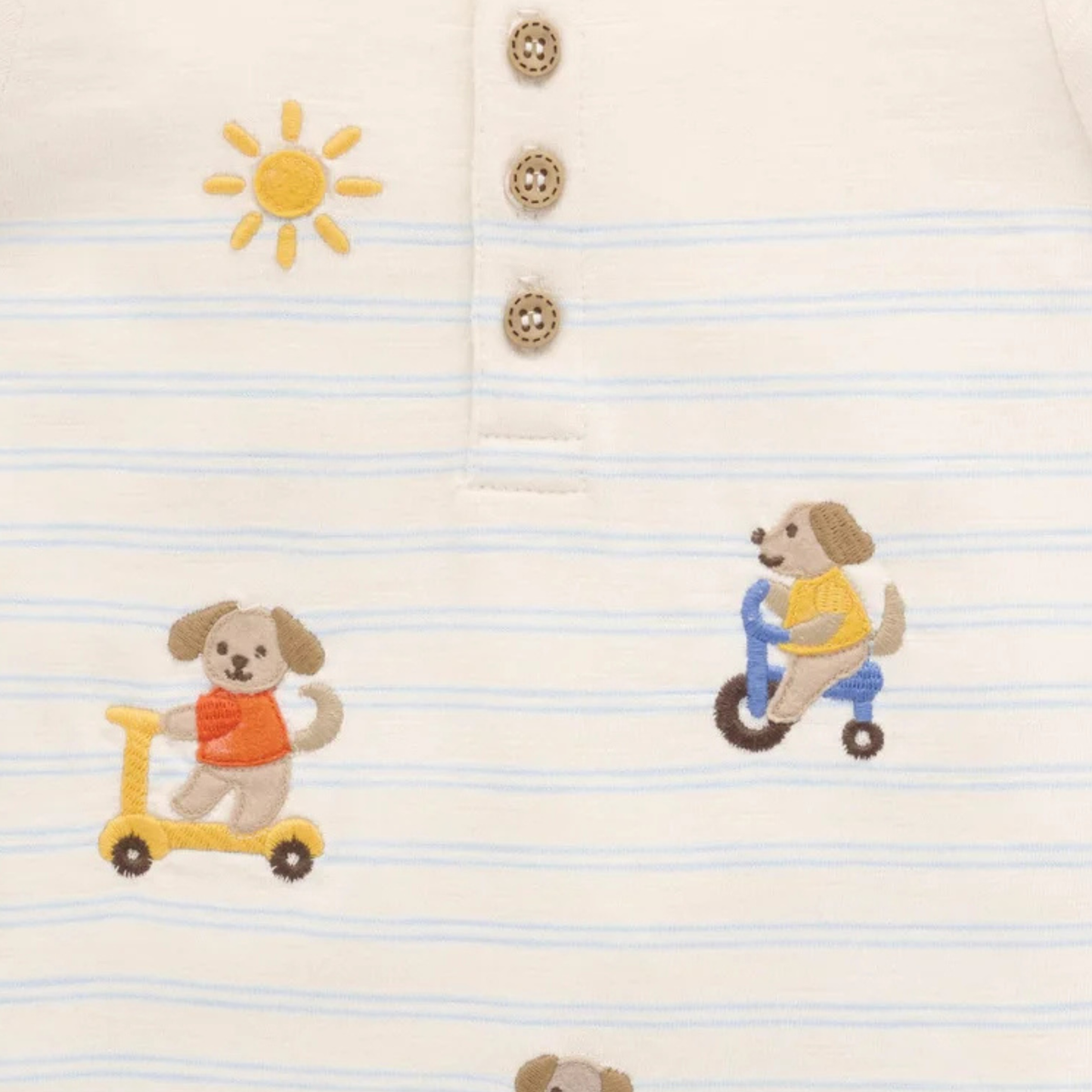 purebaby organic cotton baby clothes resort growsuit