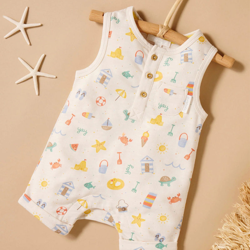purebaby organic resort onesie organic cotton baby clothes