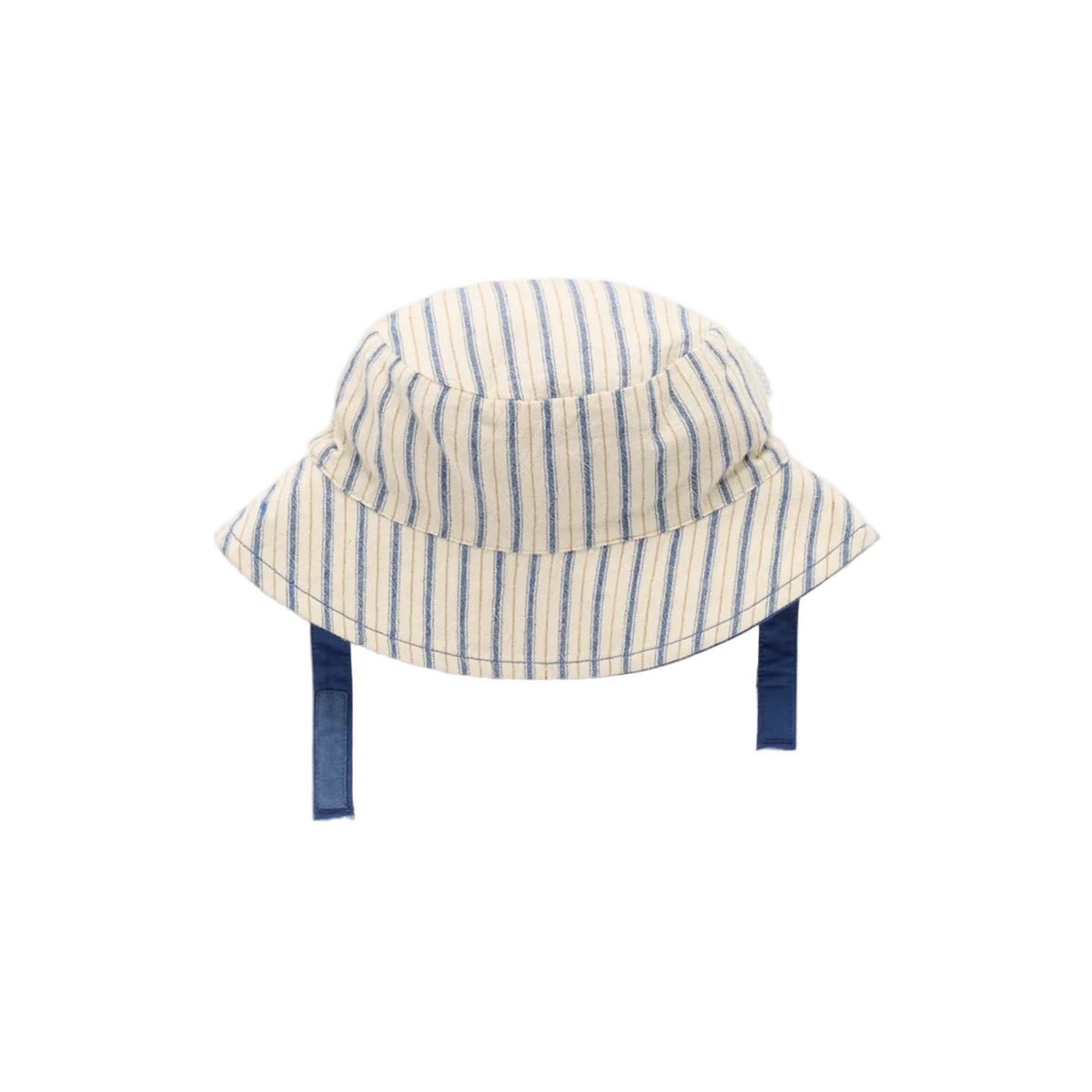 purebaby organic cotton baby kids hat reversible bucket hat ticking stripe