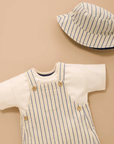 purebaby organic cotton baby kids hat reversible bucket hat ticking stripe
