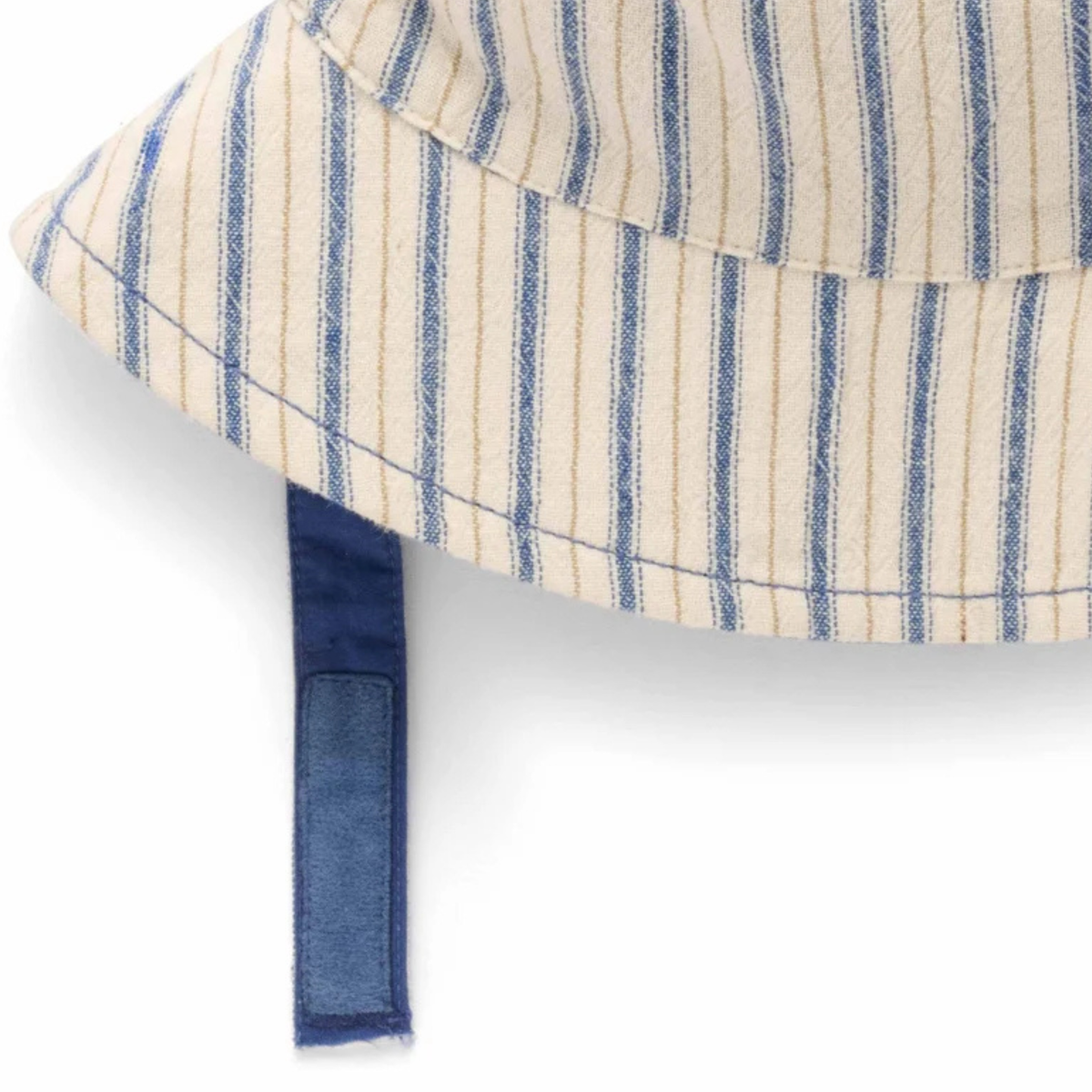 purebaby organic cotton baby kids hat reversible bucket hat ticking stripe