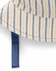purebaby organic cotton baby kids hat reversible bucket hat ticking stripe